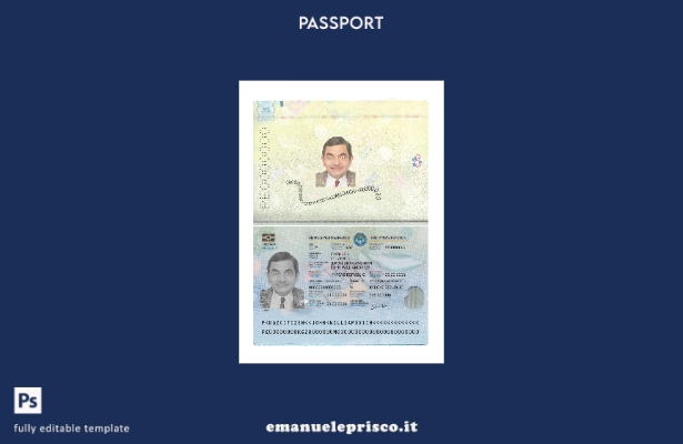modello presente di passaporto del Kirghizistan in stile verificato